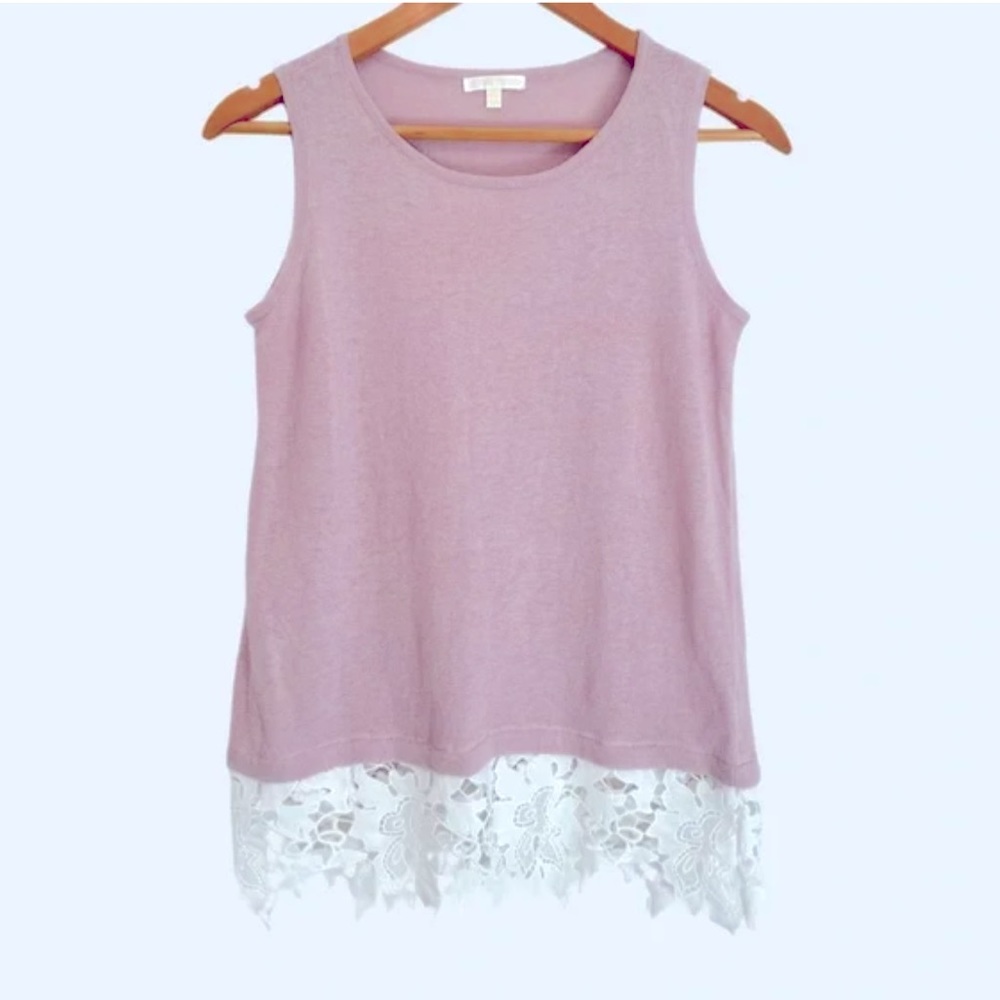 Lisa Todd Crochet Linen cotton blend Size XS